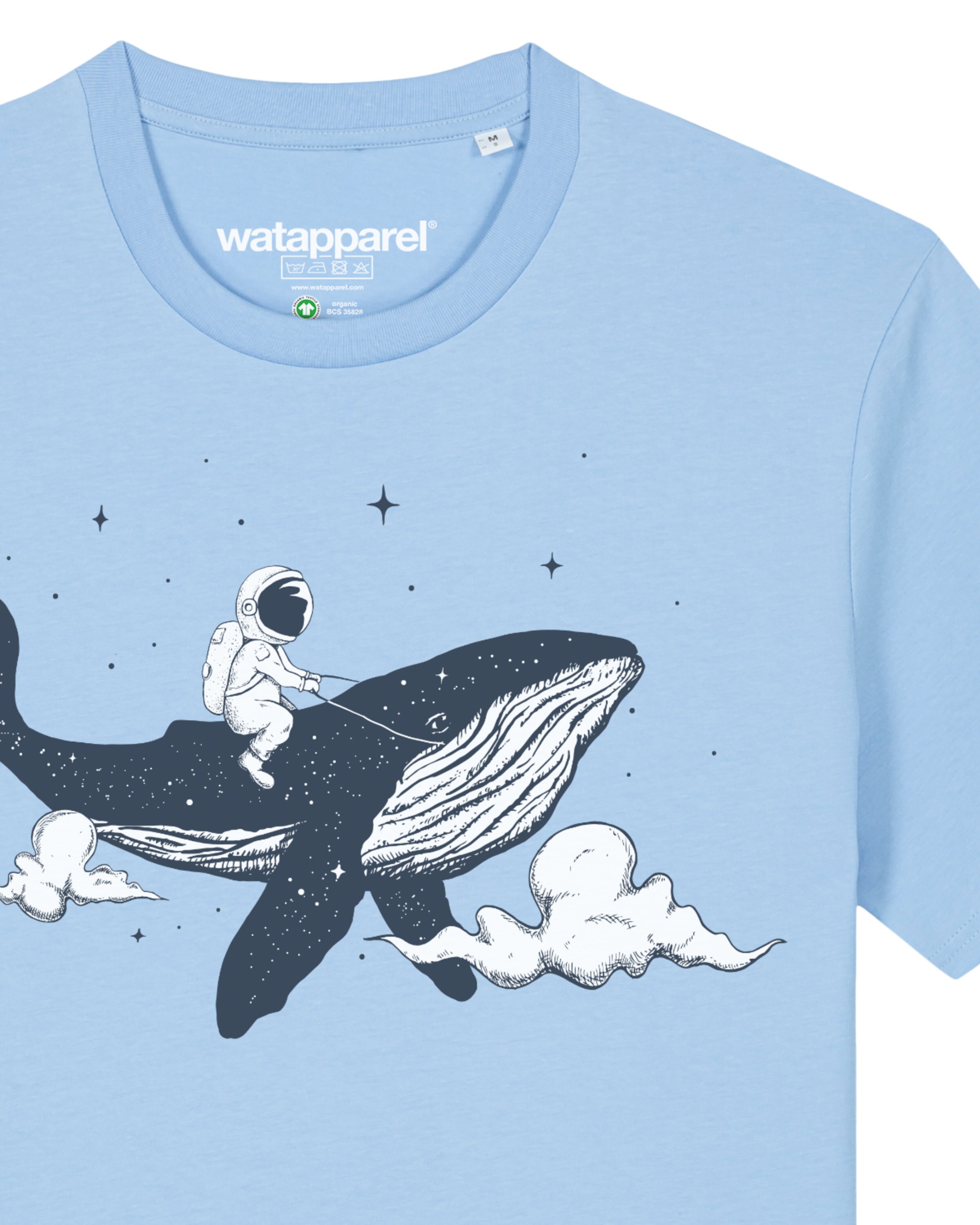 Watapparel Shirt ' Spacewhale ' in Blue