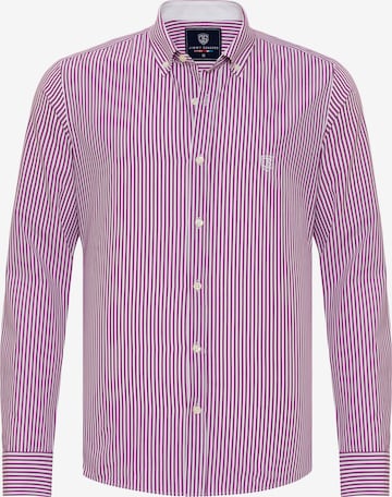 Jimmy Sanders Slim fit Button Up Shirt in Pink: front