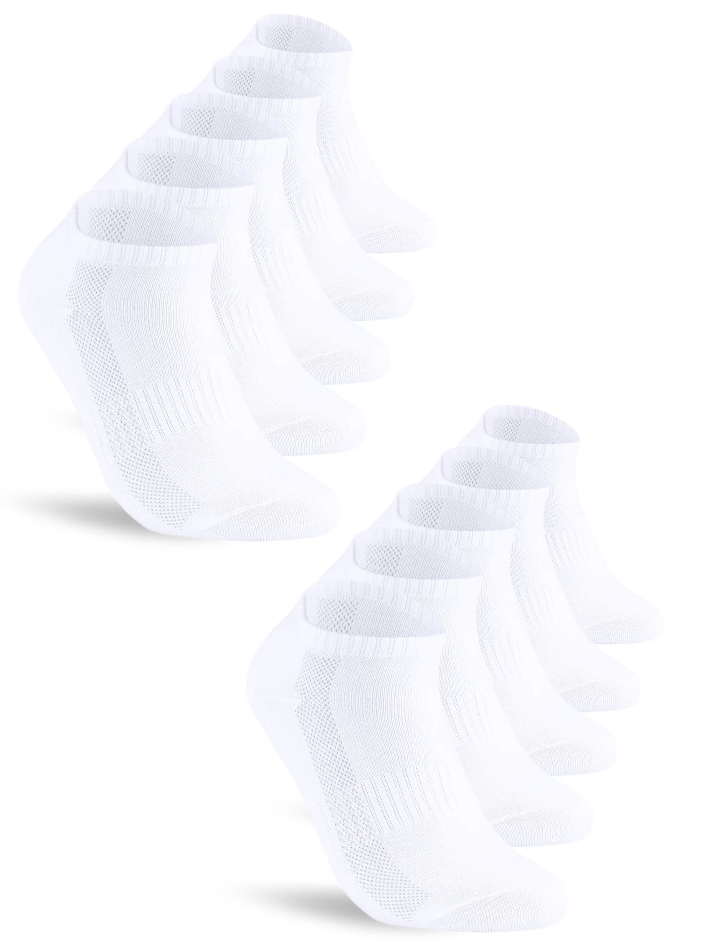 sockenkauf24 Ankle Socks in White: front