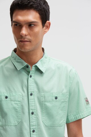 CAMP DAVID Regular fit Button Up Shirt in Green