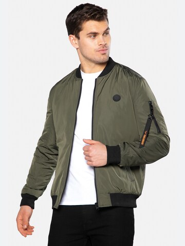 Veste mi-saison Threadbare en vert : devant