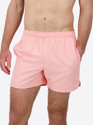 Nike Swim Regular Athletic Swim Trunks in Orange