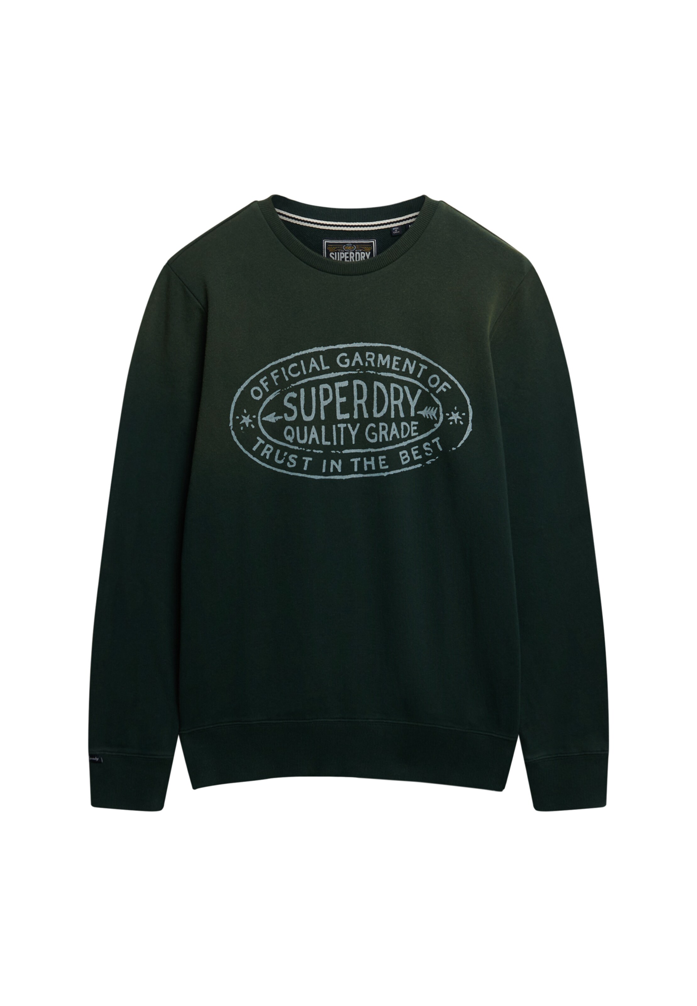 Superdry Sweatshirt in Groen: voorkant