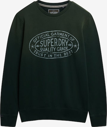 Superdry Sweatshirt in Groen: voorkant
