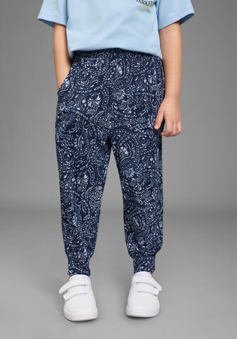 Kidsworld Tapered Pants in Blue: front