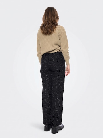 Baggy Pantaloni 'Pantalón Recto Tweed -- Women's Black Trousers' di wild pony in nero