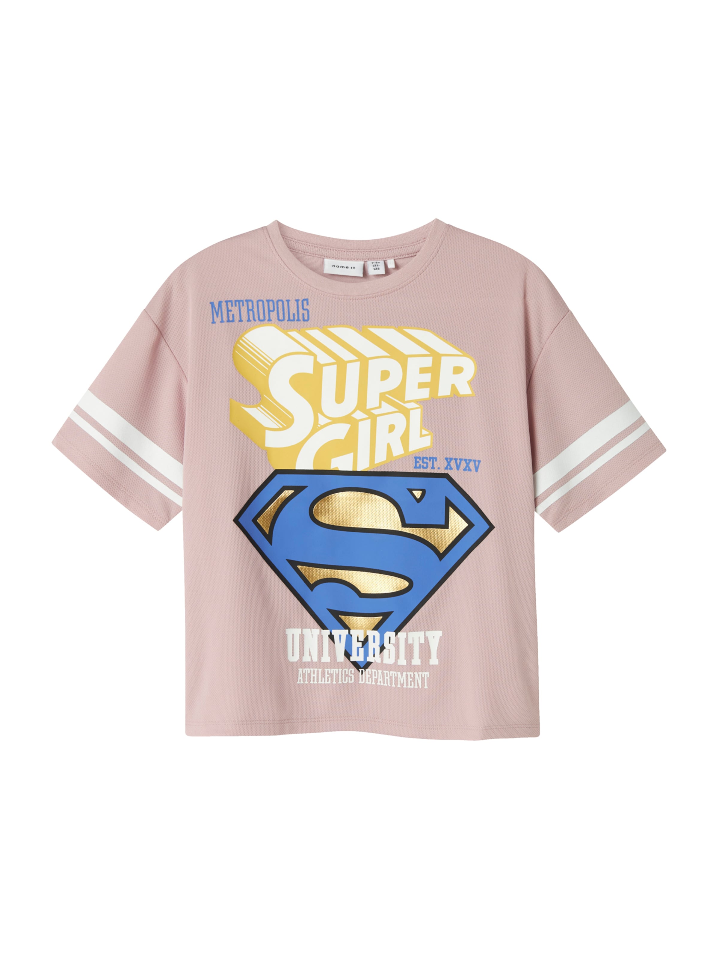 Tricou 'NKFJIXIRDI SUPER' de la NAME IT pe mov: față