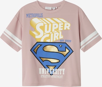 NAME IT Футболка 'NKFJIXIRDI SUPER' в Лиловый: спереди