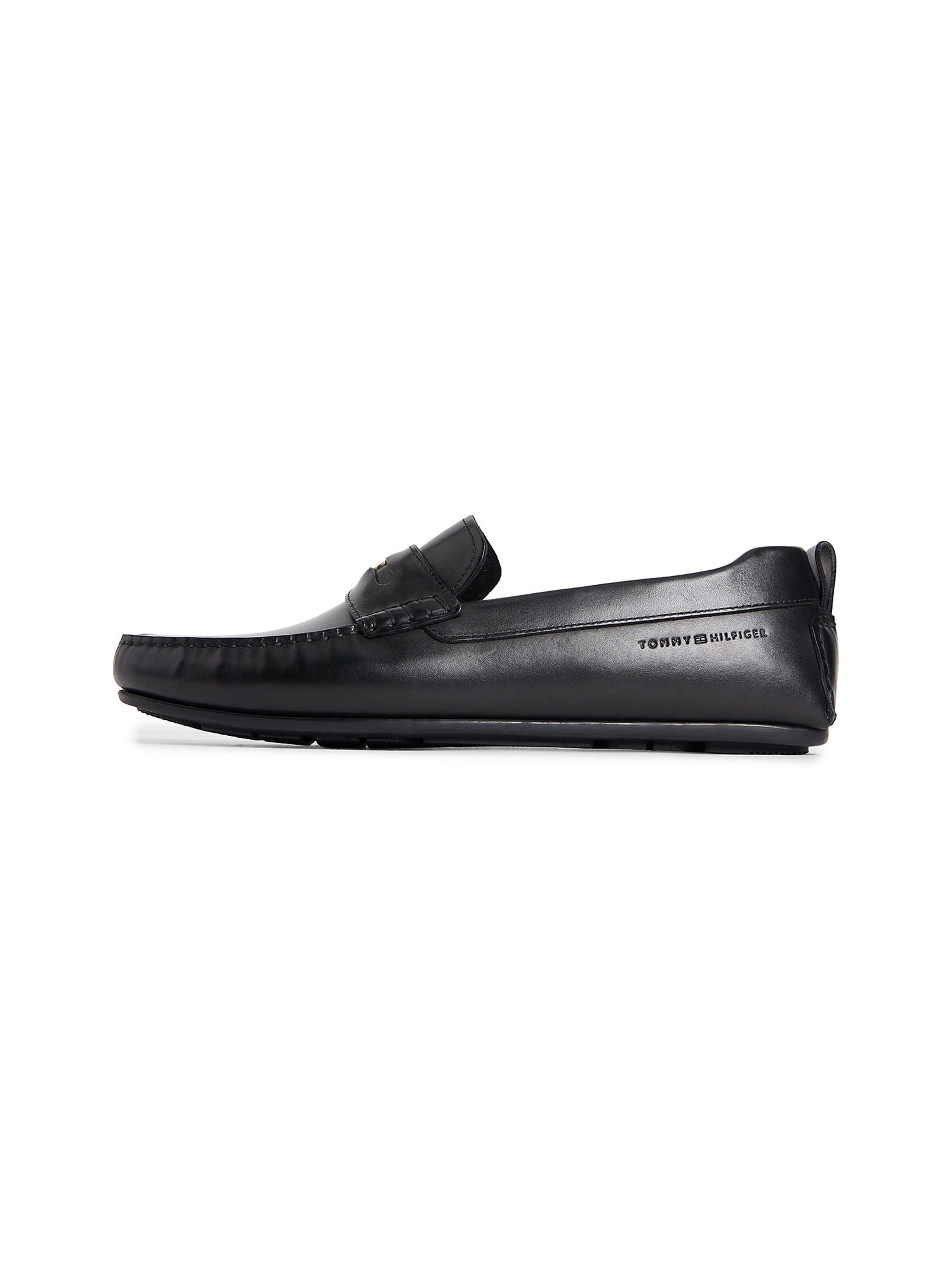 TOMMY HILFIGER Moccasins in Black: front