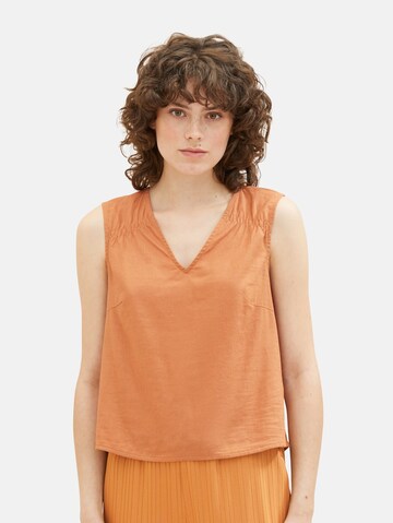 TOM TAILOR Blouse in Orange: front