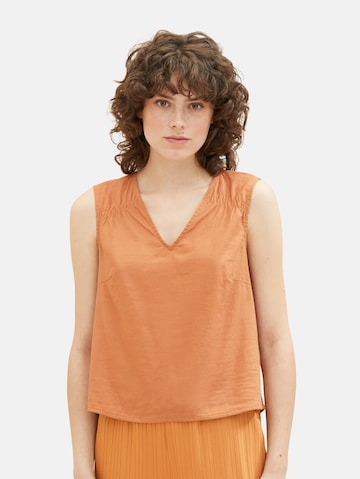 TOM TAILOR - Blusa em laranja: frente