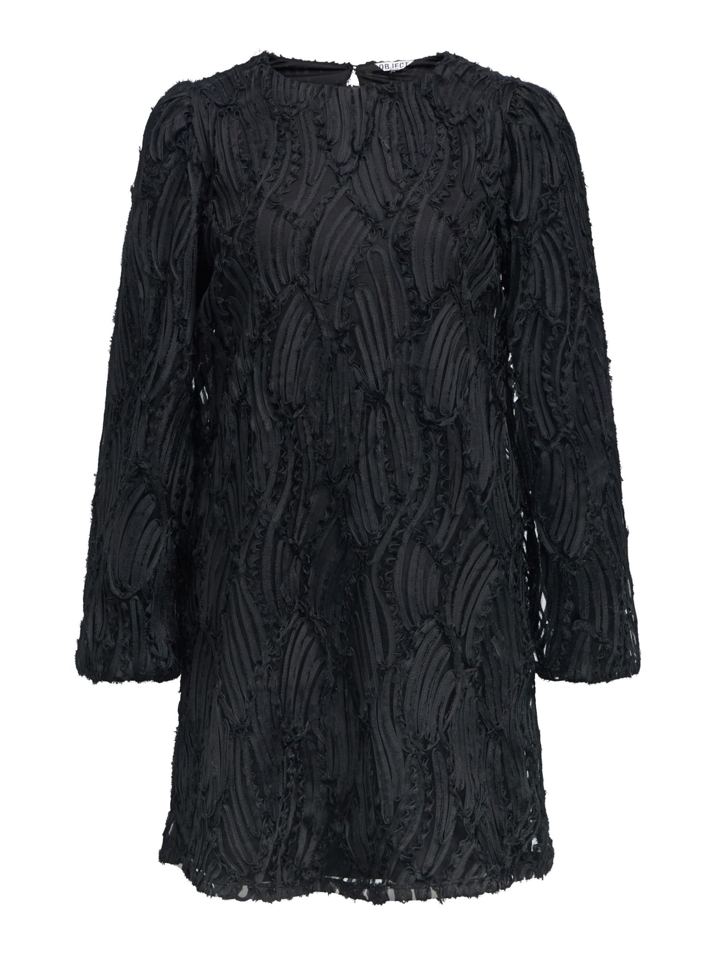 OBJECT - Vestido 'OBJLUCIE' en negro: frente