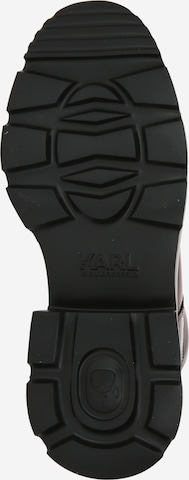 Karl Lagerfeld Šnurovacie členkové čižmy 'DANTON' - Červená