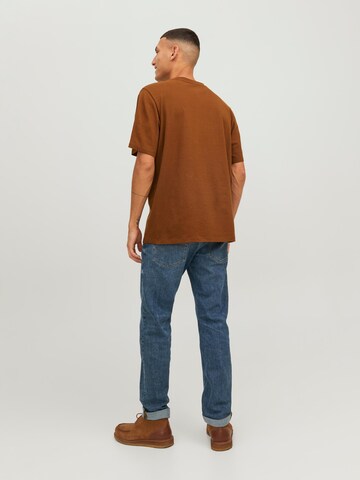 JACK & JONES T-Shirt in Braun