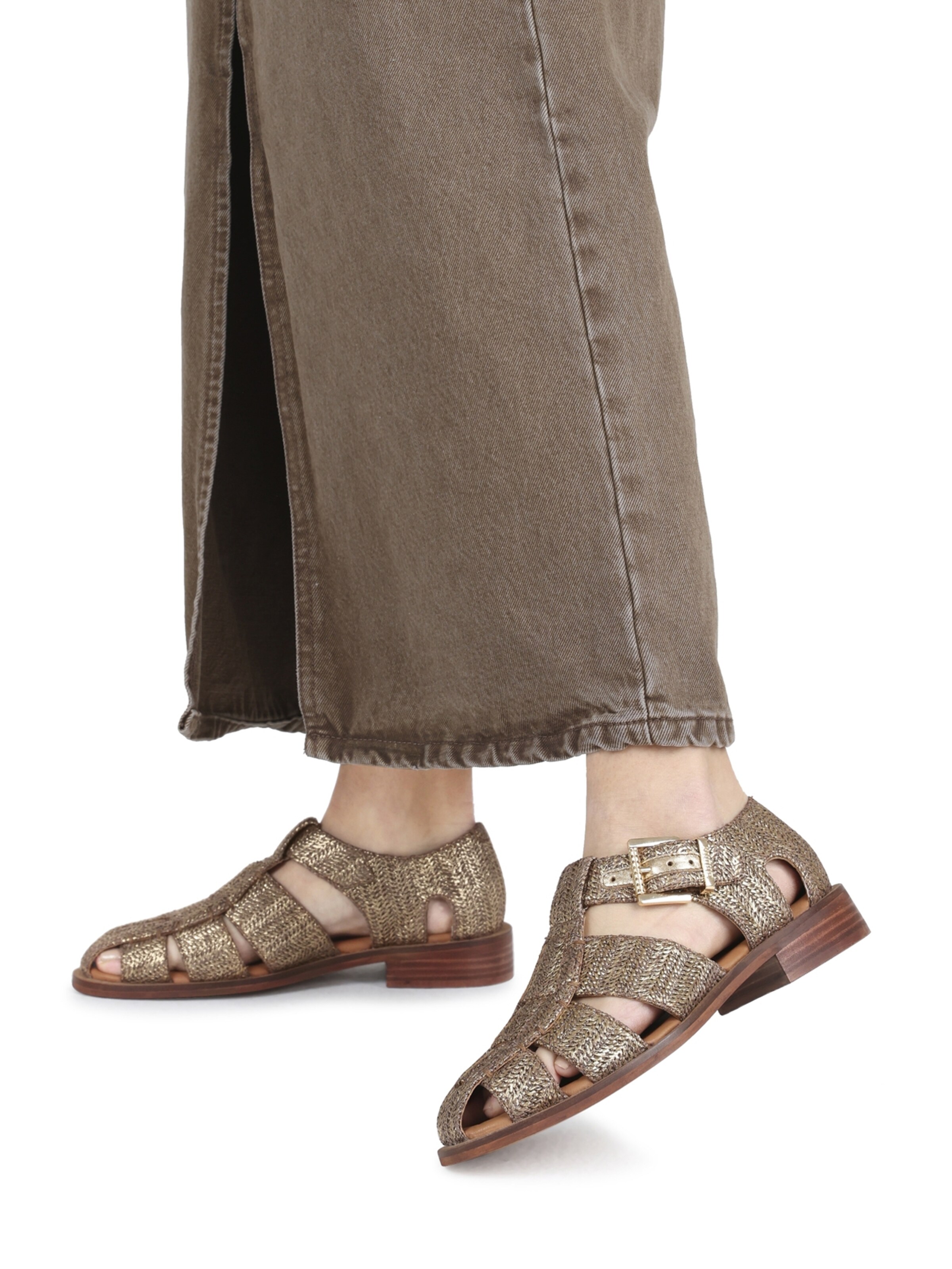 Sandales 'Next-Wagon' BRONX en or