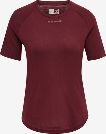 T-shirt fonctionnel Hummel en rouge : devant