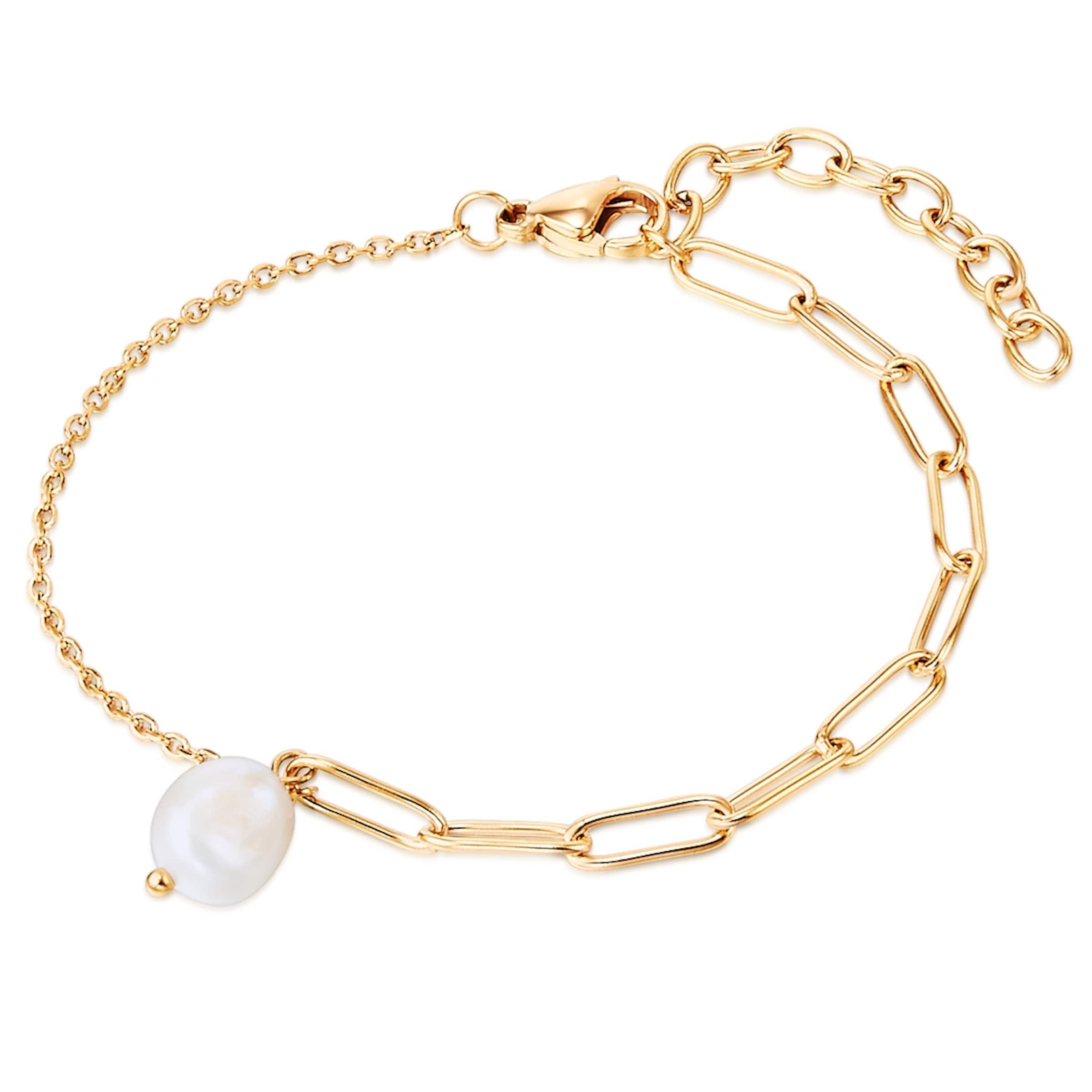 Braccialetto di Valero Pearls in oro: frontale