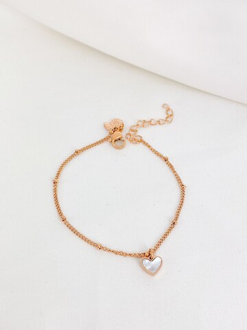 Braccialetto 'Heartbeat' di Hey Happiness in oro