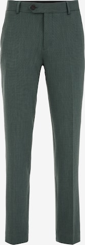 WE FashionSlimfit Hlače na crtu - zelena boja: prednji dio