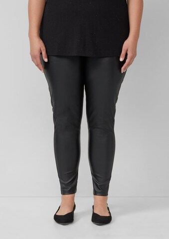 s.Oliver Slimfit Leggings in Schwarz: Vorderseite