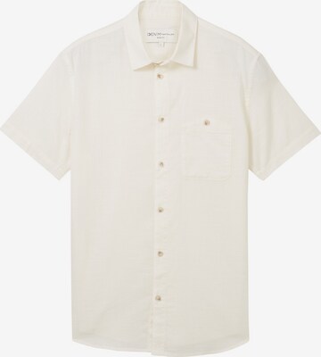 Coupe regular Chemise TOM TAILOR DENIM en beige : devant