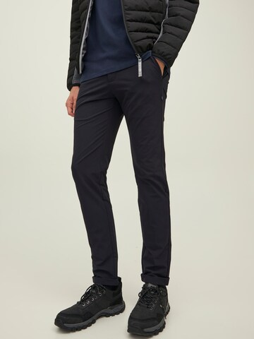 JACK & JONES Regular Chino trousers 'Marco' in Black: front