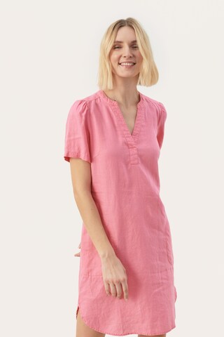 Robe 'Aminase' Part Two en rose : devant