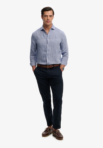 Superdry & Co Regular fit Button Up Shirt 'Riviera' in Blue