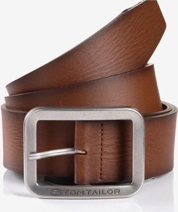 Ceinture ' All Styles ' TOM TAILOR en marron : devant