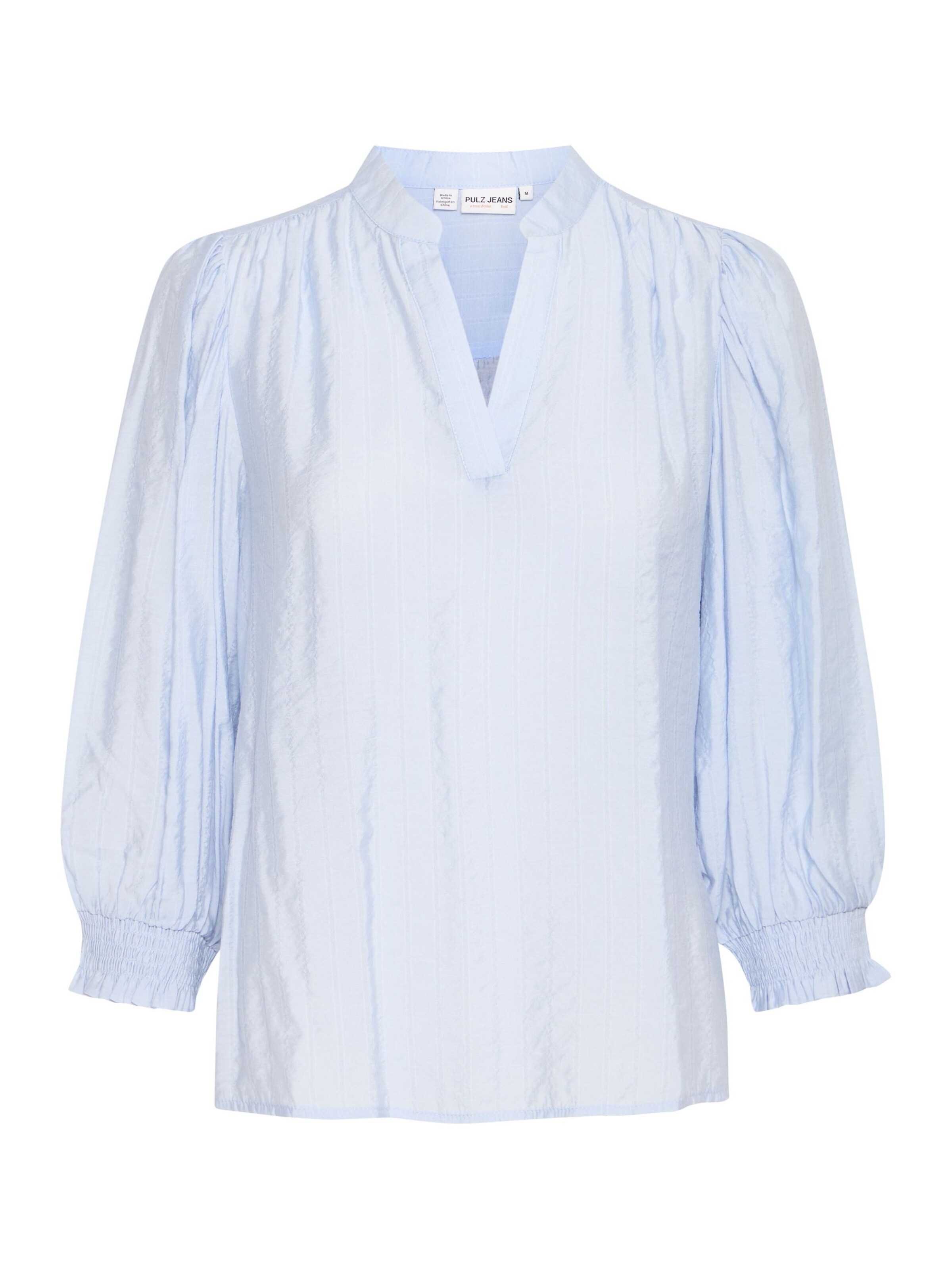 PULZ Jeans Bluse 'Mira' in Blau: Vorderseite