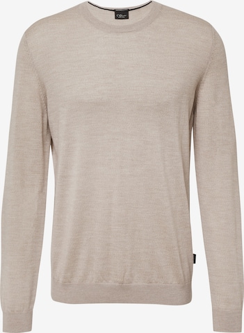 s.Oliver Trui in Beige: voorkant