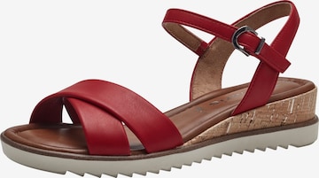 TAMARIS Sandals in Red: front