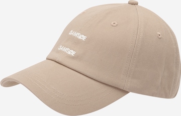 Samsøe Samsøe Czapka z daszkiem 'Saaddie' w kolorze biały: przód