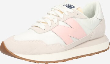 Baskets basses '237' new balance en blanc : devant