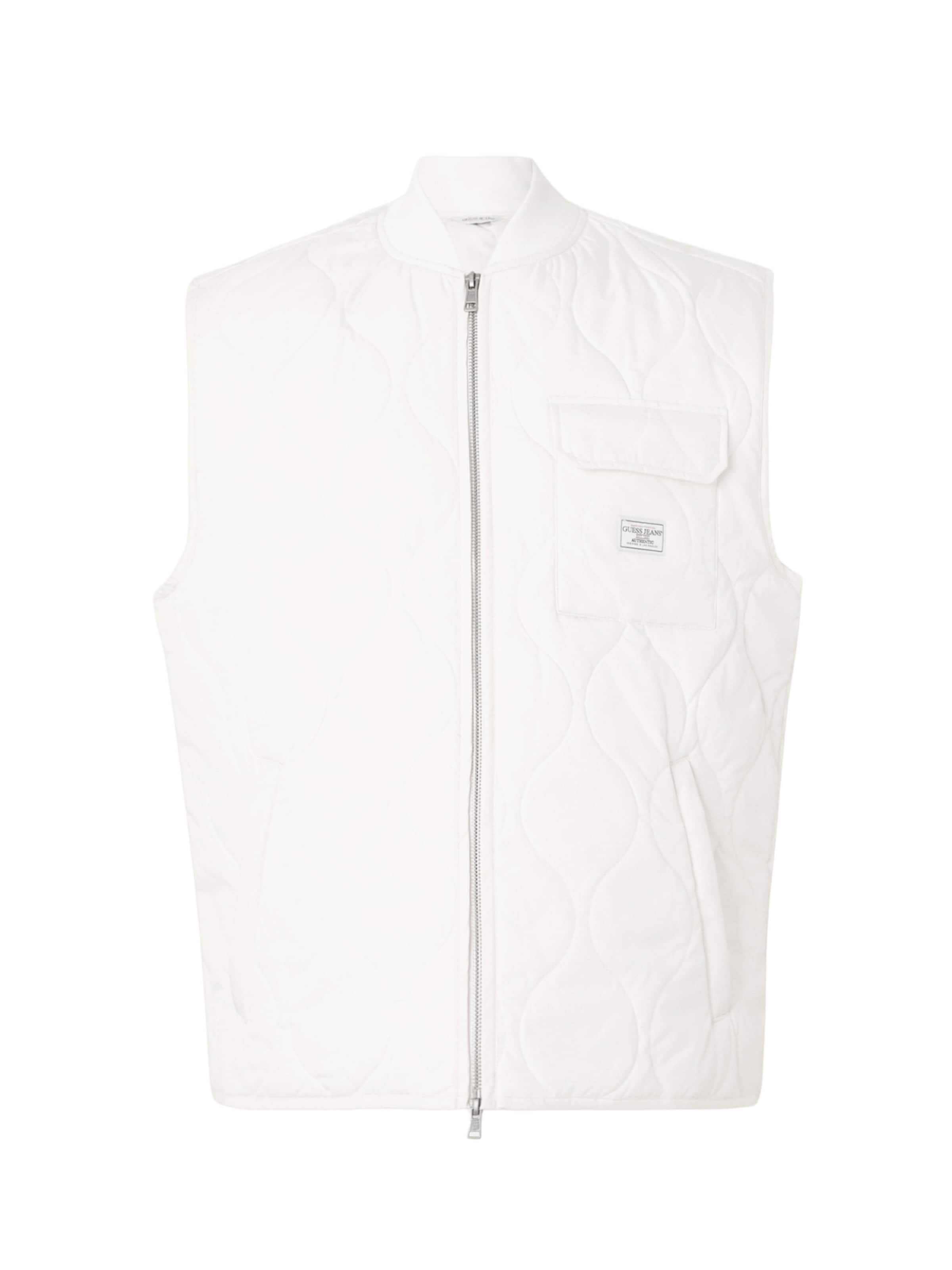 GUESS JEANS Vest in White: front