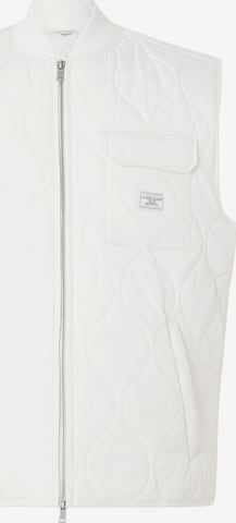 GUESS JEANS Kamizelka w kolorze biały: przód