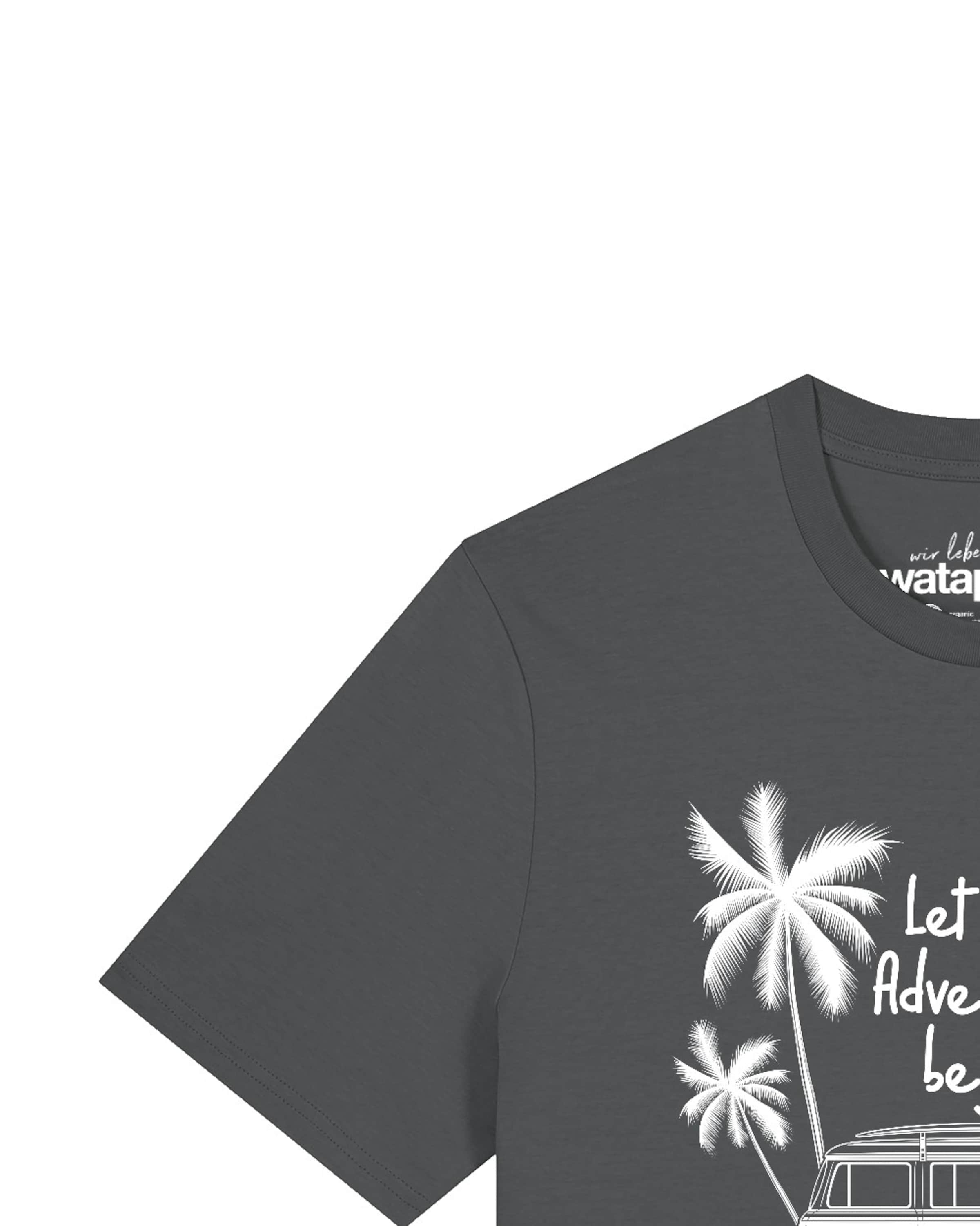T-Shirt 'Let The Adventure Begin ' Watapparel en gris