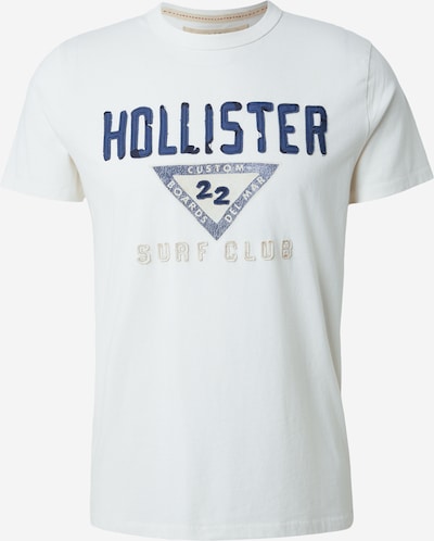 XS dydžio Marškinėliai iš HOLLISTER, spalva – smėlio spalva / kremo / mėlyna dūmų spalva / tamsiai mėlyna, Prekių apžvalga