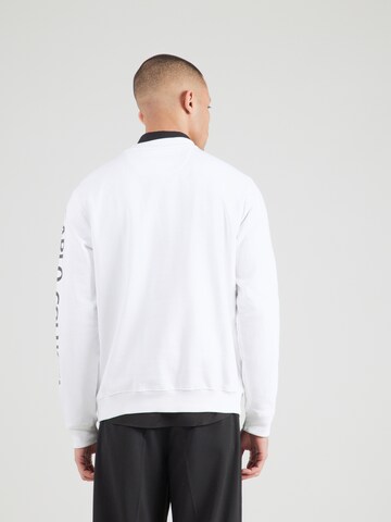 Sweat-shirt Carlo Colucci en blanc : derrière