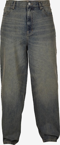 Urban Classics Loosefit Jeans '90‘s' in Groen: voorkant