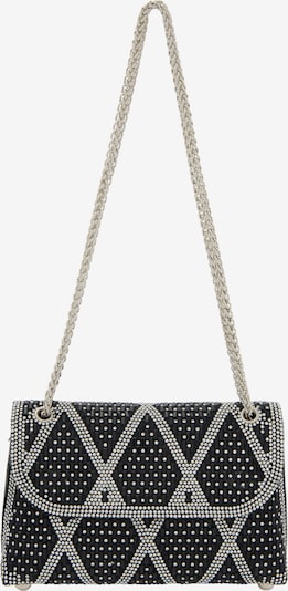 Rankinė su ilgu dirželiu iš faina, spalva – bazalto pilka / juoda, Prekių apžvalga