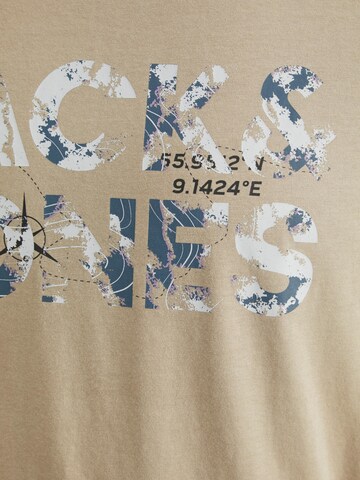 JACK & JONES T-Shirt in Beige