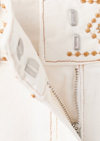 MANGO TEEN Skirt 'Bordado' in White