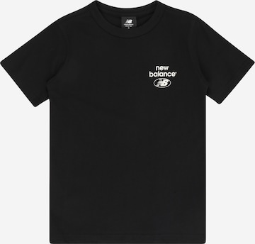 new balance - Camiseta en negro: frente