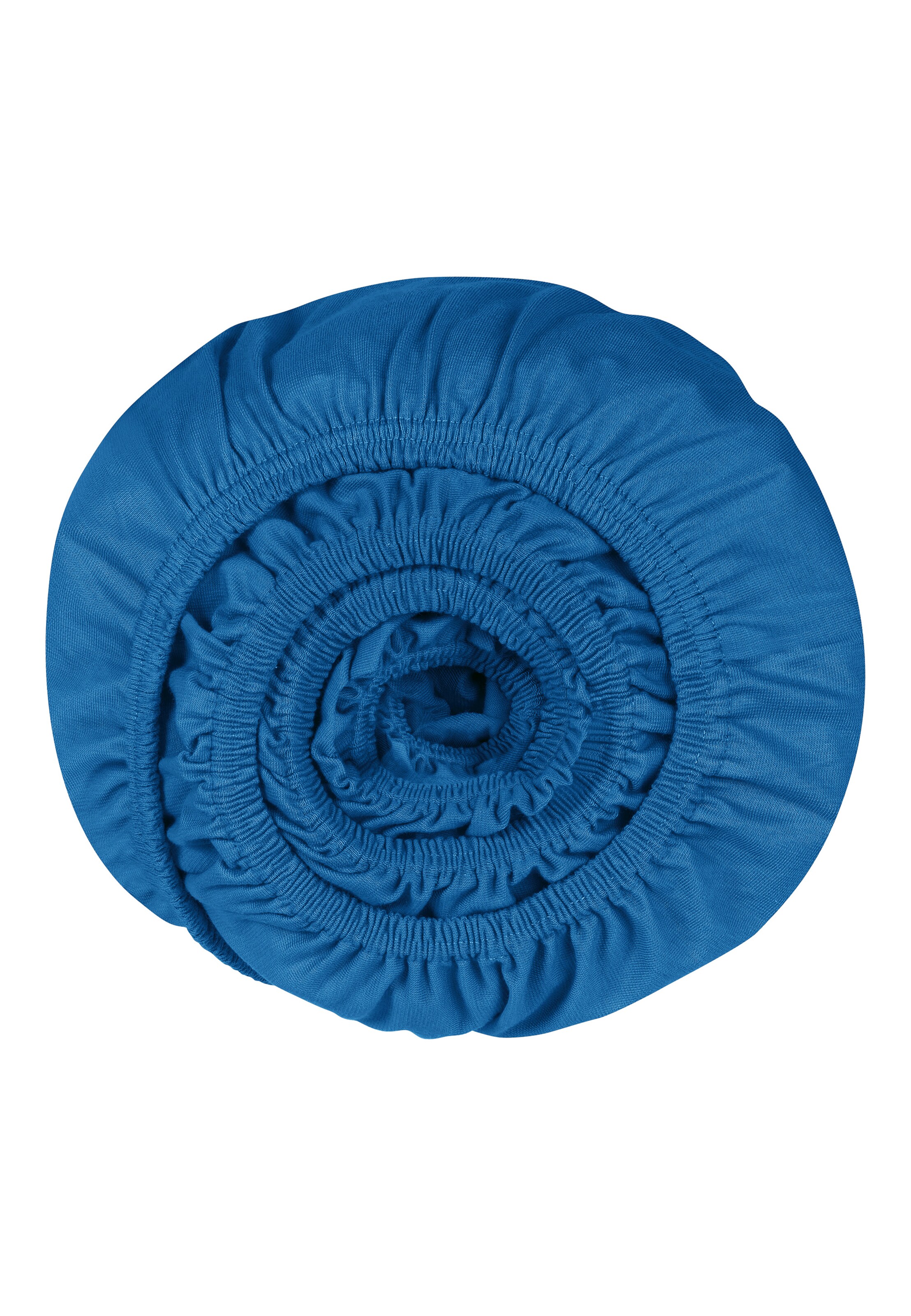 uncover by SCHIESSER Spannbettlaken 'New Jersey' in Blau: Vorderseite