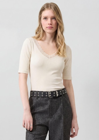 Maglietta di QS in beige: frontale