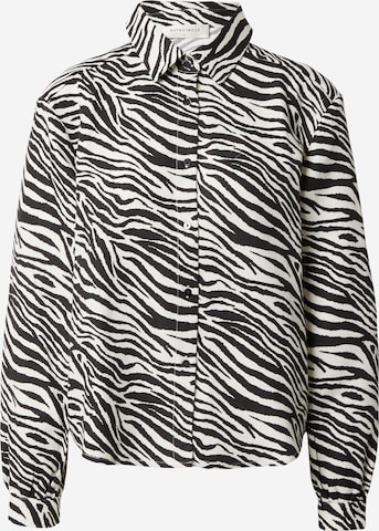 Rut & Circle Blouse 'ZAMIRA' in Zwart: voorkant