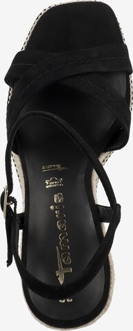 TAMARIS Strap sandal in Black