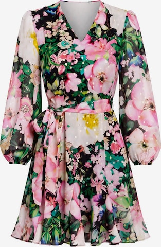 Robe 'SOHO Mini Balloon Sleeve Lurex Mini Dress' Introvertie VIENNA en mélange de couleurs : devant