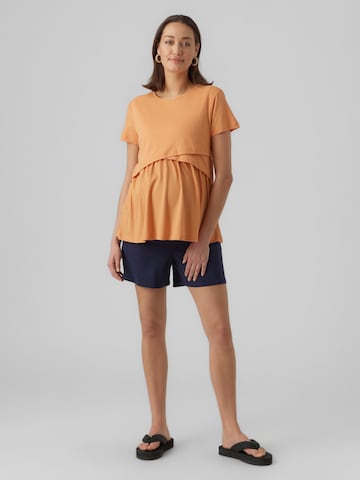MAMALICIOUS - Camisa 'Carma June' em laranja